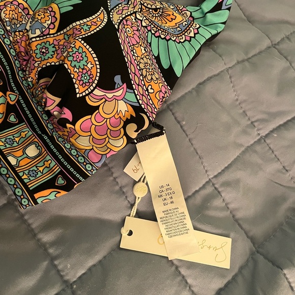 Sunshine 79 Black Multicolor bikini NWT Women’s size 14 - Picture 4 of 4